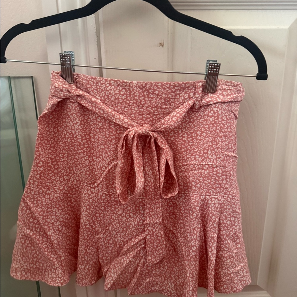 URBAN Romantics Pink Floral Mini Skirt